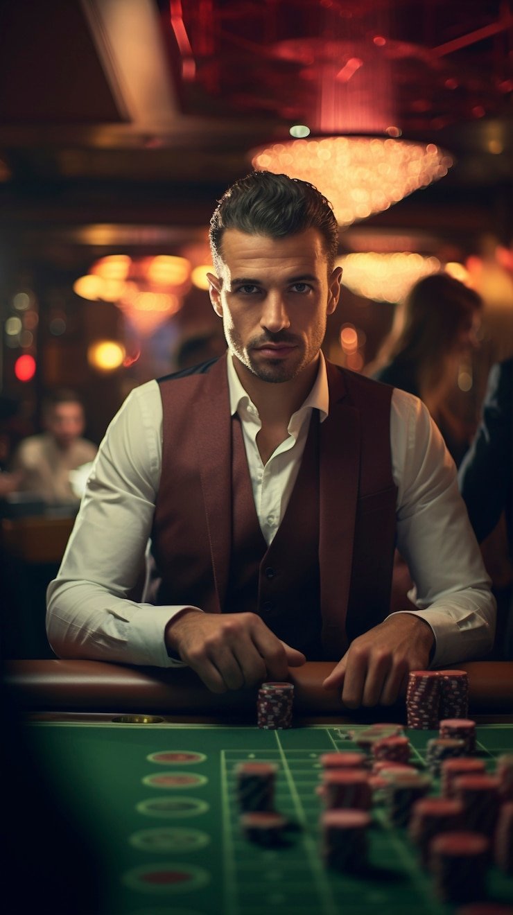 Studio meja roulette JILI dengan dealer profesional dan tampilan multi-kamera